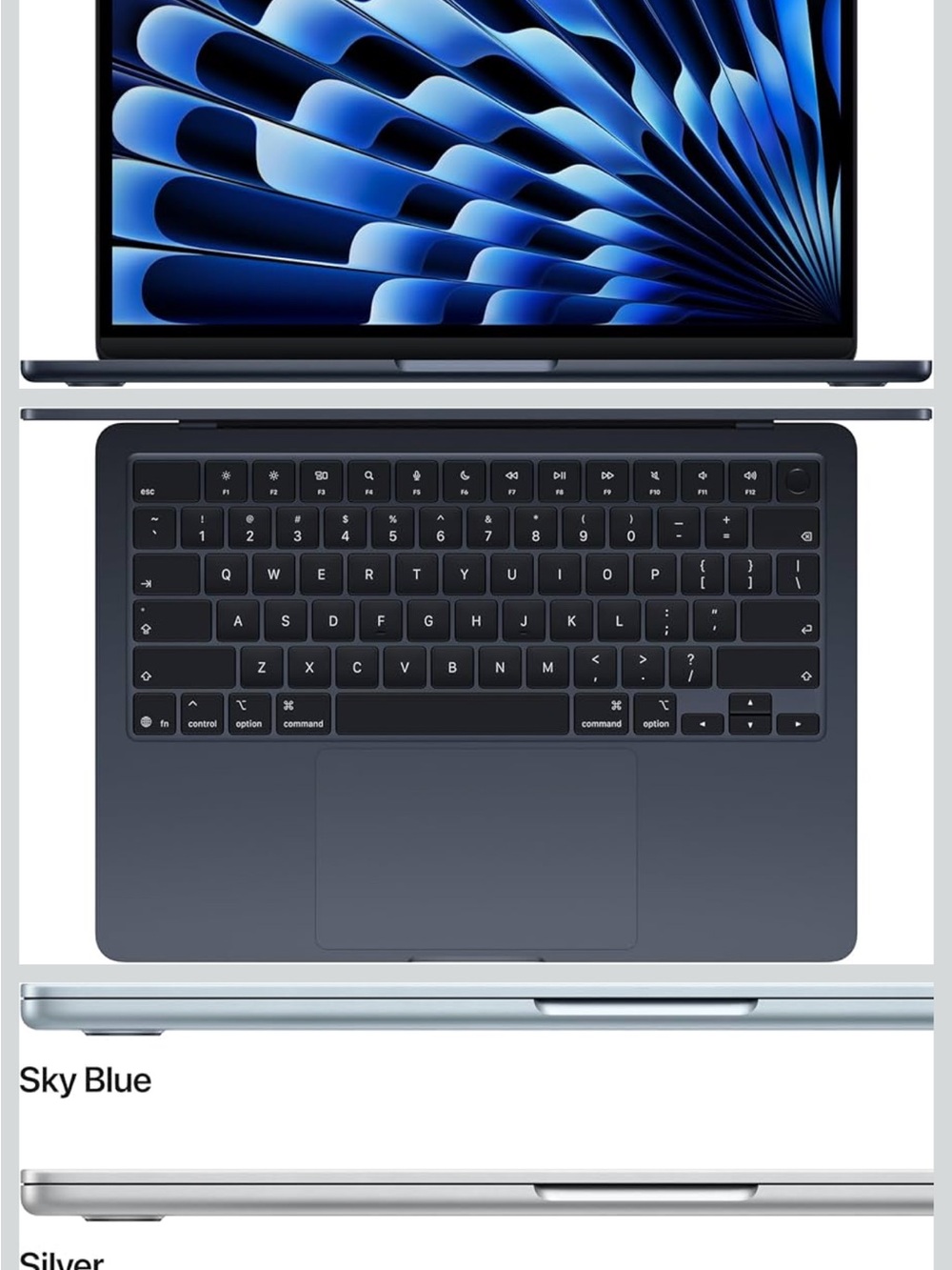 MacBook Pro Space Gray Laptop - Sky Blue Accent